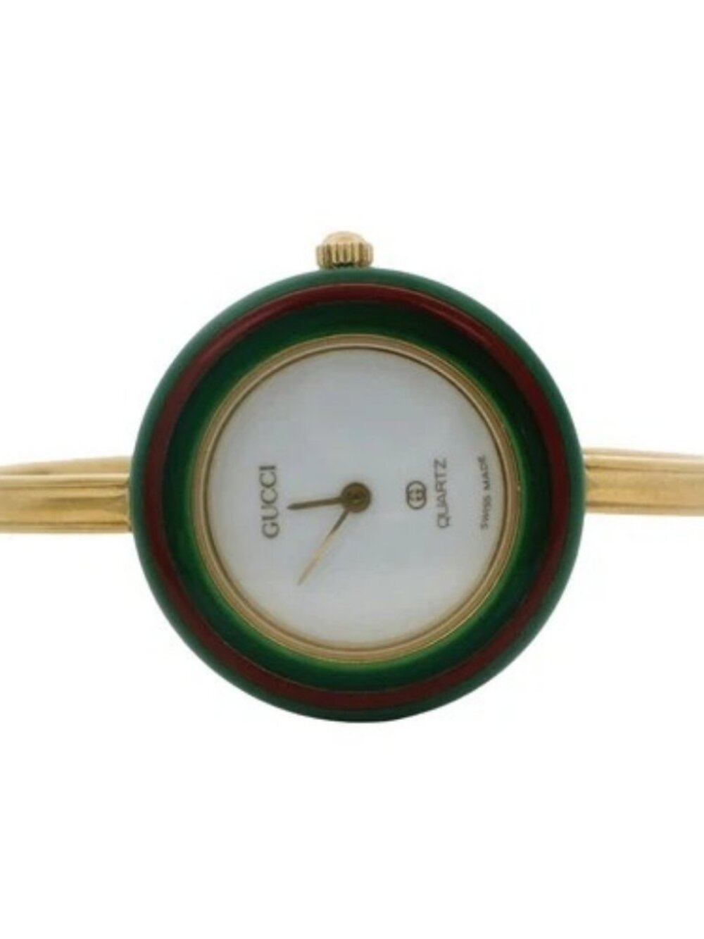 Vintage Gucci Neo Bezel Change 13 Colors 26mm Gold Tone Watch Complete